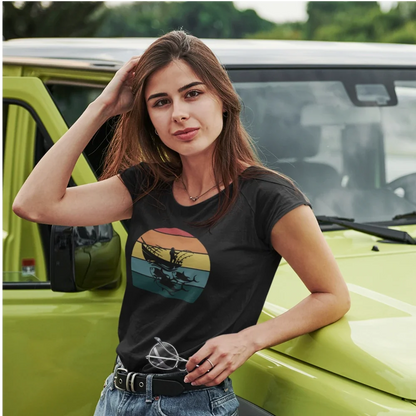 Fishing Boat T-Shirt for Women by Outdoorzees