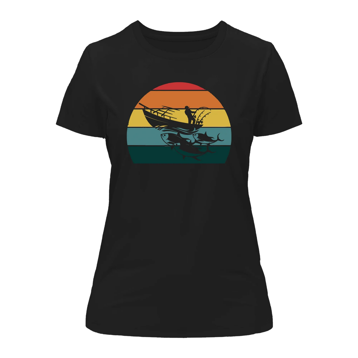 Fishing Boat T-Shirt for Women by Outdoorzees