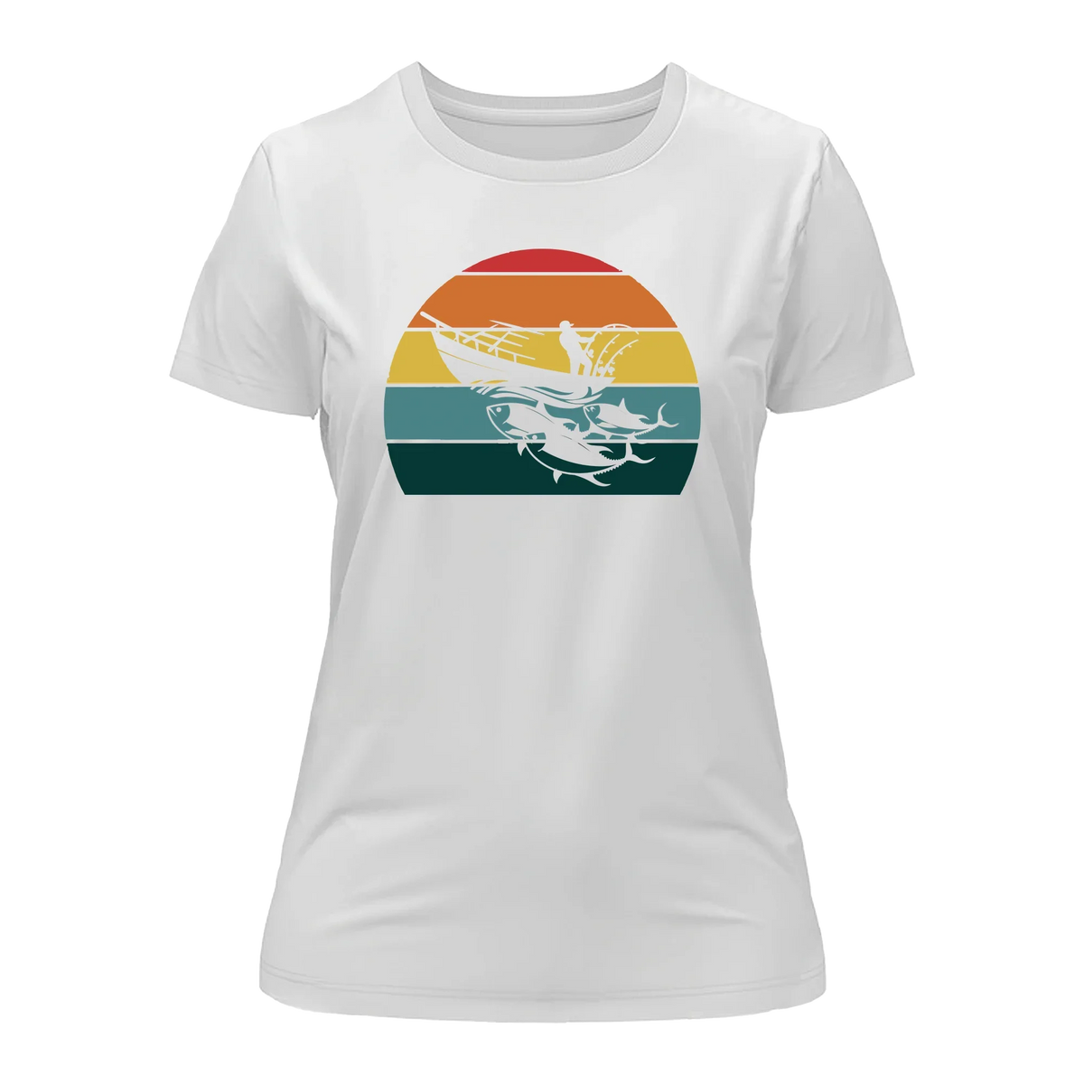Fishing Boat T-Shirt for Women by Outdoorzees