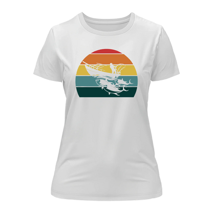 Fishing Boat T-Shirt for Women by Outdoorzees