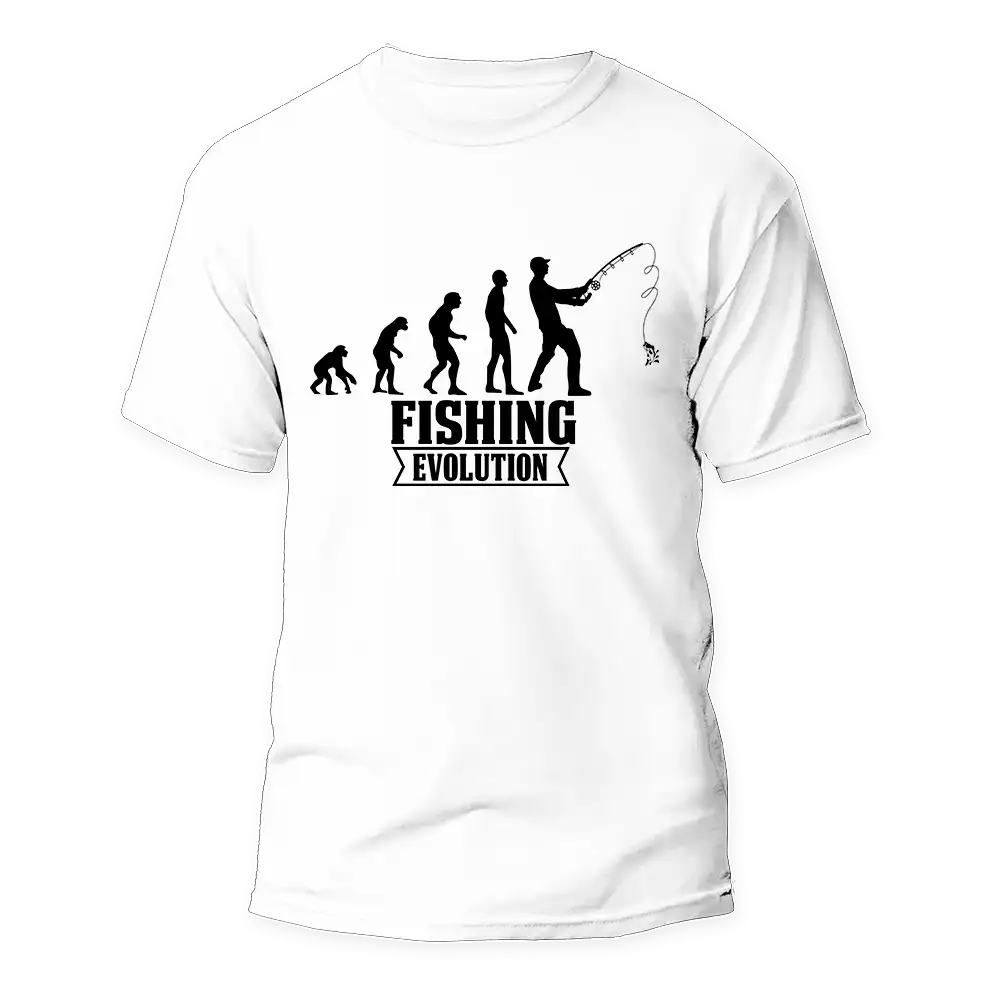 Fishing Evolution Man T-Shirt by Outdoorzees