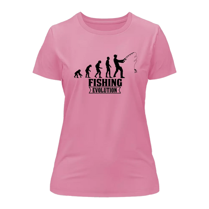 Fishing Evolution T-Shirt for Women by Outdoorzees