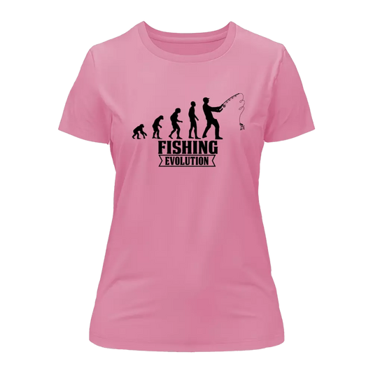 Fishing Evolution T-Shirt for Women by Outdoorzees
