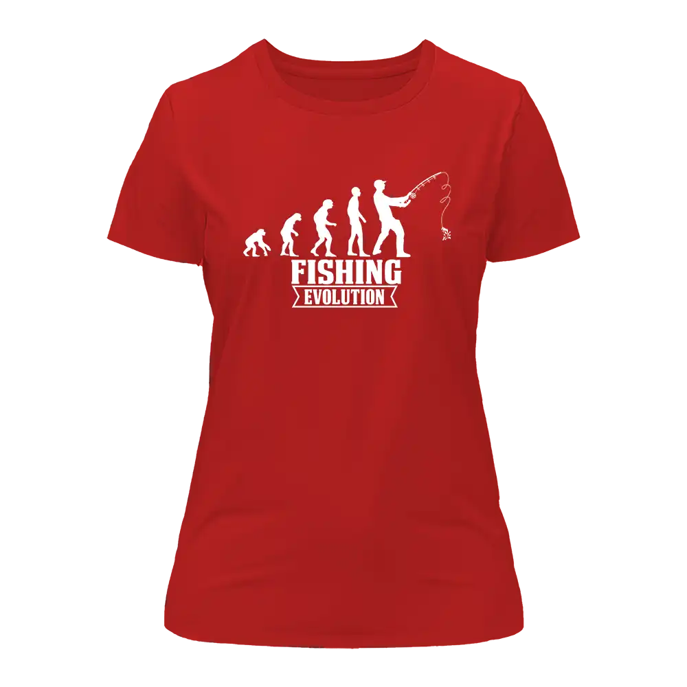 Fishing Evolution T-Shirt for Women by Outdoorzees