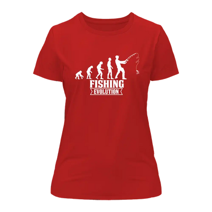 Fishing Evolution T-Shirt for Women by Outdoorzees