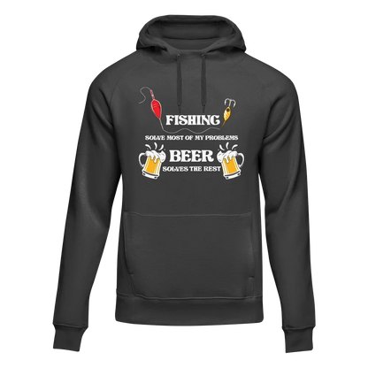 Fishing Solves All My Problem Unisex Hoodie by Outdoorzees