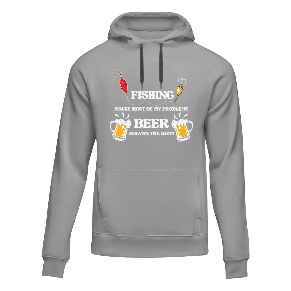 Fishing Solves All My Problem Unisex Hoodie by Outdoorzees