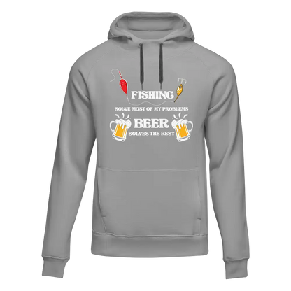 Fishing Solves All My Problem Unisex Hoodie by Outdoorzees