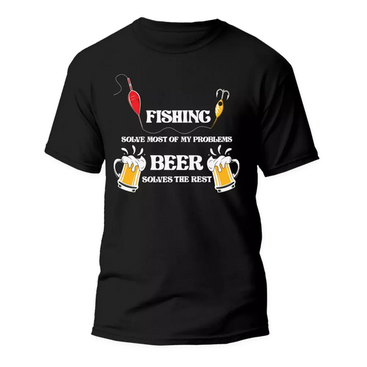 Fishing Solves All My Problem Man T-Shirt by Outdoorzees