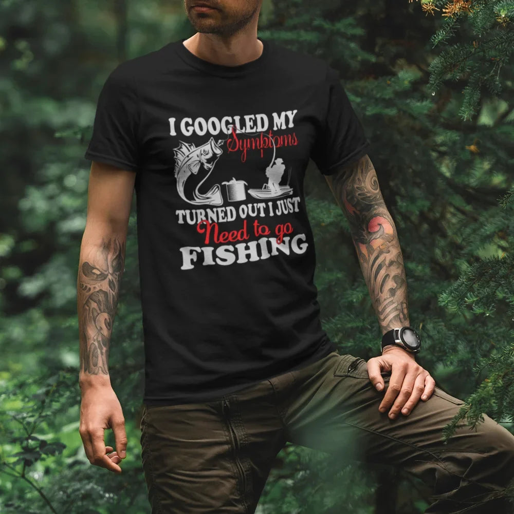 Fishing Symptoms Man T-Shirt by Outdoorzees