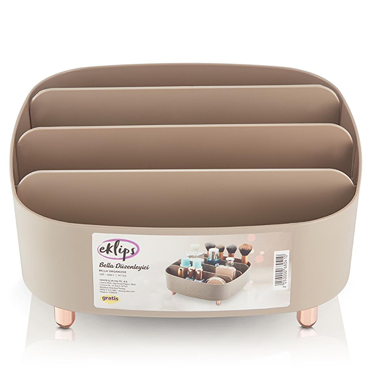 Eklips Bella Cosmetic Organizer: Stylish Makeup Storage for Vanity, Bathroom & Desk - Declutter with Elegant Design by Beauty Care Bag