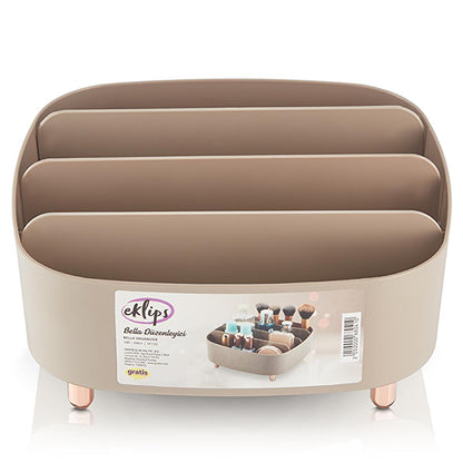 Eklips Bella Cosmetic Organizer: Stylish Makeup Storage for Vanity, Bathroom & Desk - Declutter with Elegant Design by Beauty Care Bag