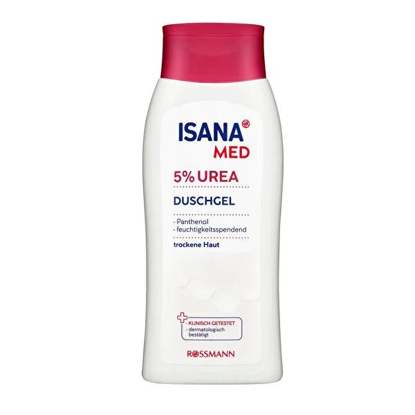Isana Moisturizing Shower Gel with 5% Urea - Gentle, Vegan, and Hydrating for Dry Skin - 8.45 fl oz by Beauty Care Bag