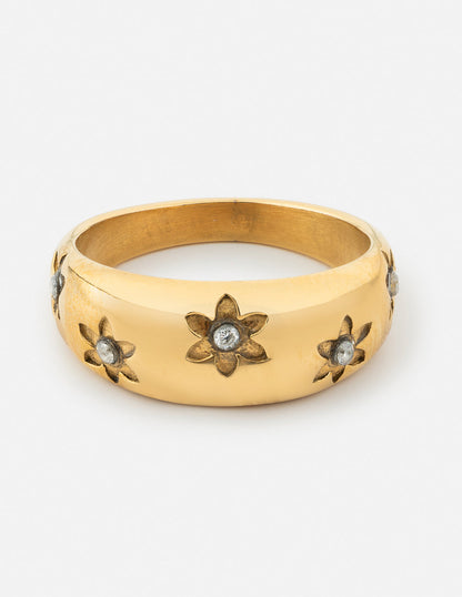 Floral Dome Ring by Elevated Faith