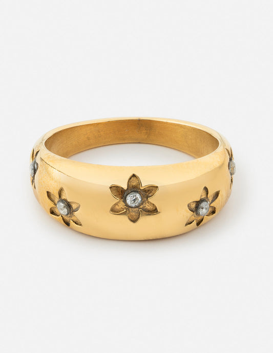 Floral Dome Ring by Elevated Faith