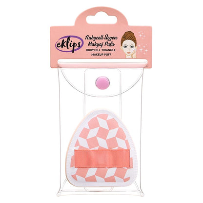 Eklips Triangle Rubycell Makeup Puff for Flawless Finish by Beauty Care Bag