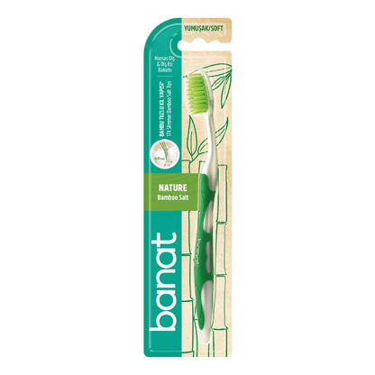 Banat Bamboo Salt Soft Toothbrush for Gentle Care, 1 Count by Beauty Care Bag