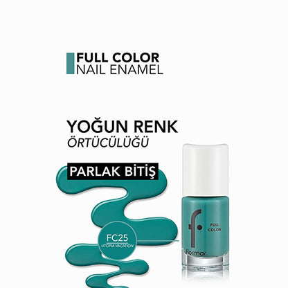 Flormar Full Color Extra Intense Pigment Nail Polish - High Pigment Nail Polish for Vibrant Nail Colors by Beauty Care Bag