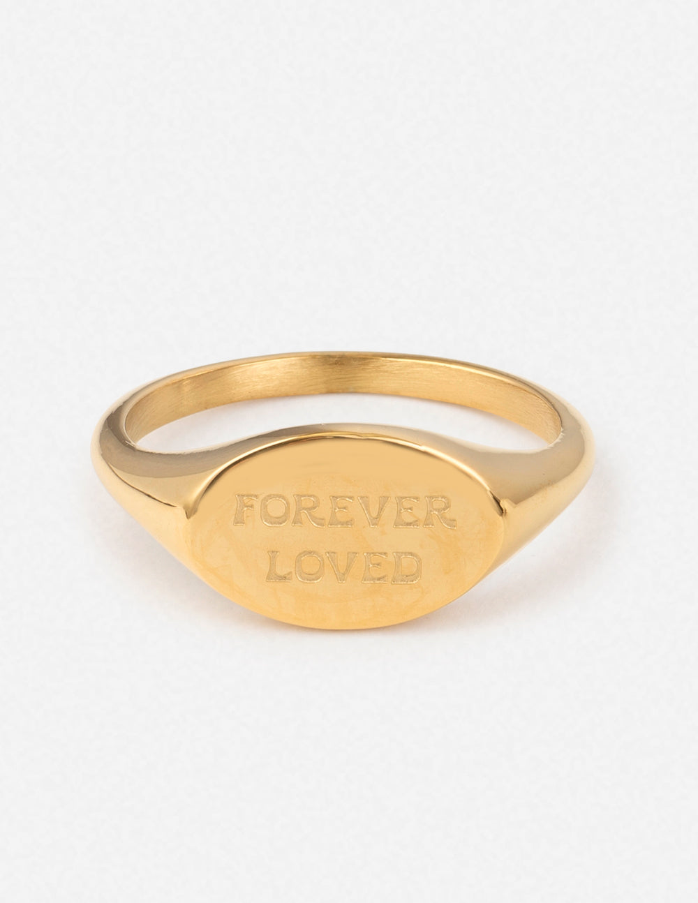 Forever Loved Oval Signet Ring by Elevated Faith