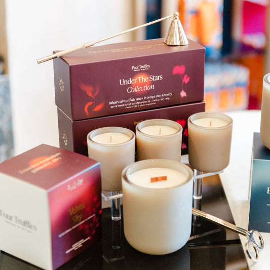 Under The Stars Set of Three Votive Candles by Four Truffles