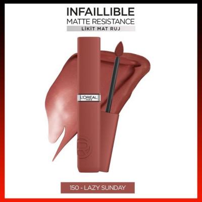 Loreal Paris Infaillible Matte Resistance Liquid Matte Lipstick - Transfer-resistant, Long-lasting, Matte Finish by Beauty Care Bag