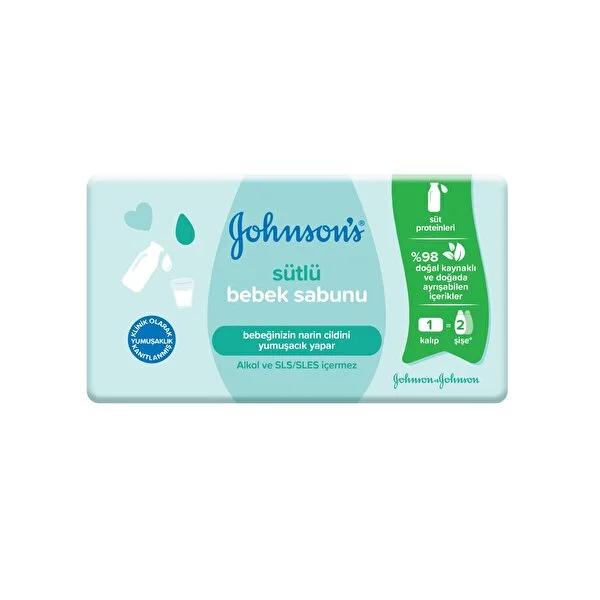 Johnson's Baby Milk Soap: Gentle & Moisturizing for Sensitive Newborn Skin, Dermatologist Tested, Alcohol & SLS Free, 90g by Beauty Care Bag