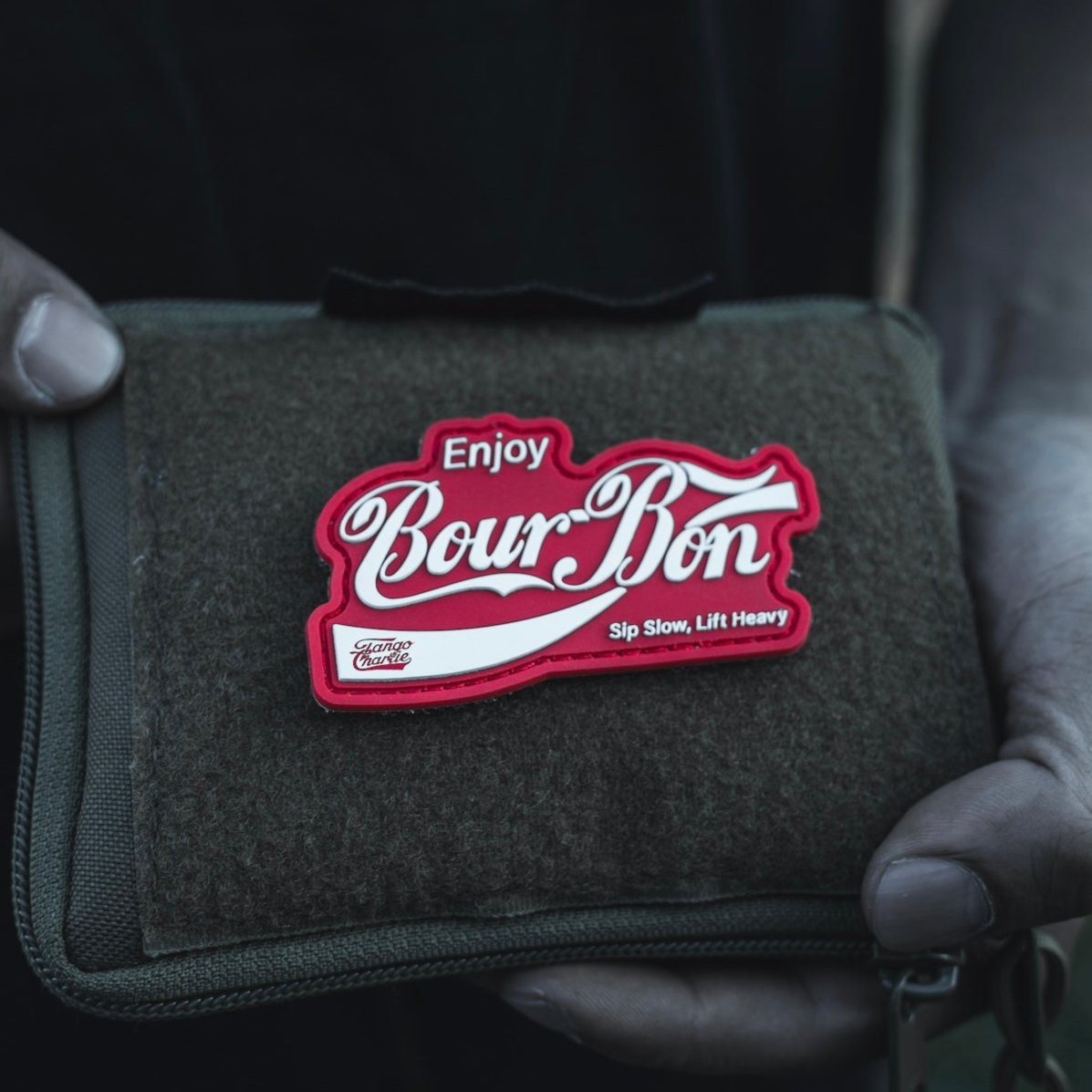 Bourbon "Sip Slow, Lift Heavy" - Patch by Tango Charlie Apparel