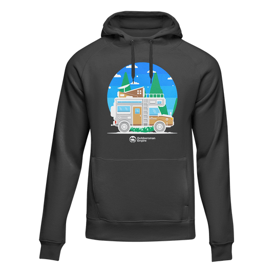 Funny Camping Adult Fleece Hoodie by Outdoorzees