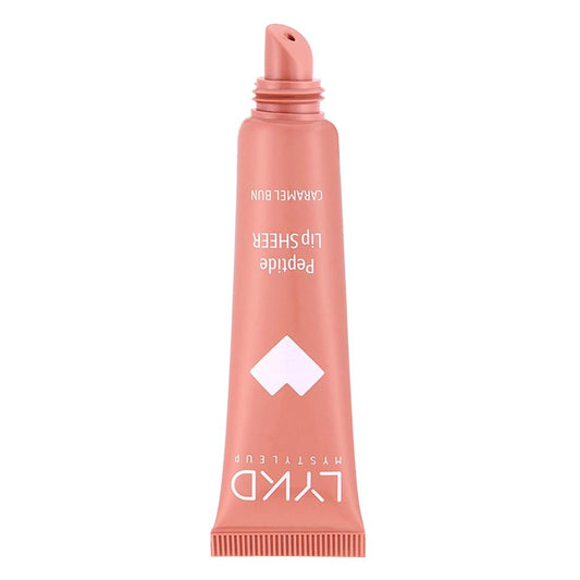 LYKD Peptide Lip Sheer Gloss in 547 Caramel Bun for Hydrated Lips by Beauty Care Bag
