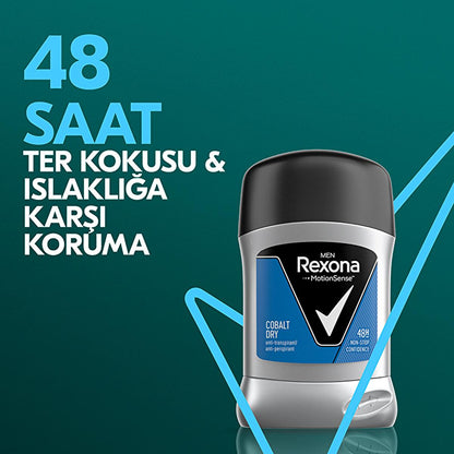 Rexona Men Cobalt Dry Antiperspirant Deodorant Stick - 48 Hour Protection, MotionSense Technology by Beauty Care Bag