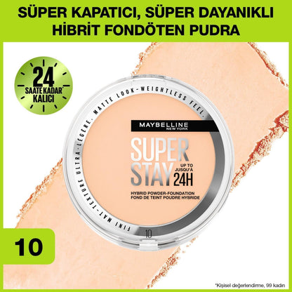 Maybelline Super Stay 24H Powder - Long-Lasting Matte Finish by Beauty Care Bag
