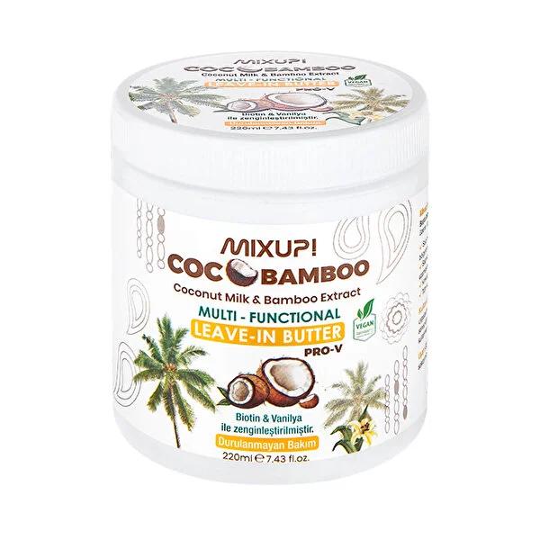 Mixup Butter Cocobamboo Hair Butter: Intense Moisture, Repair & Growth with Coconut Oil, Biotin & Bamboo Extract (6.76 fl oz) by Beauty Care Bag