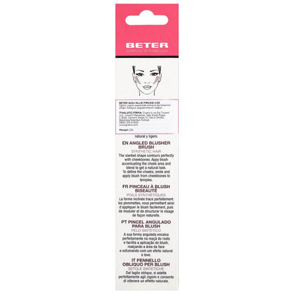 Beter Angled Blush Brush No. 50 for Precision Sculpting by Beauty Care Bag