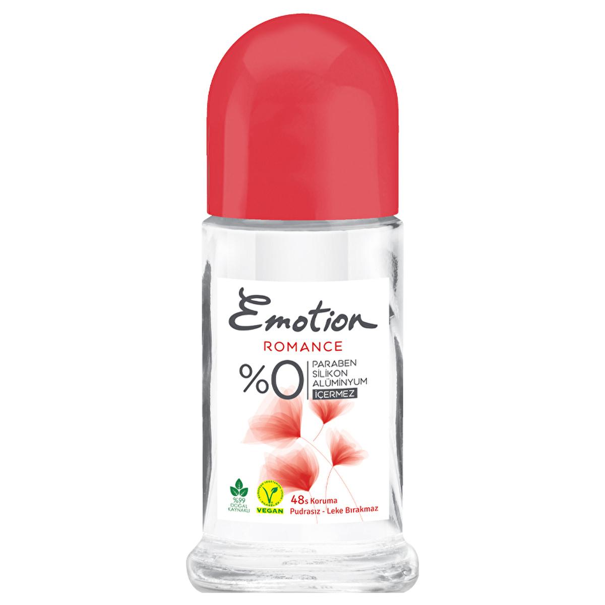Emotion Romance natural deodorant roll-on for women