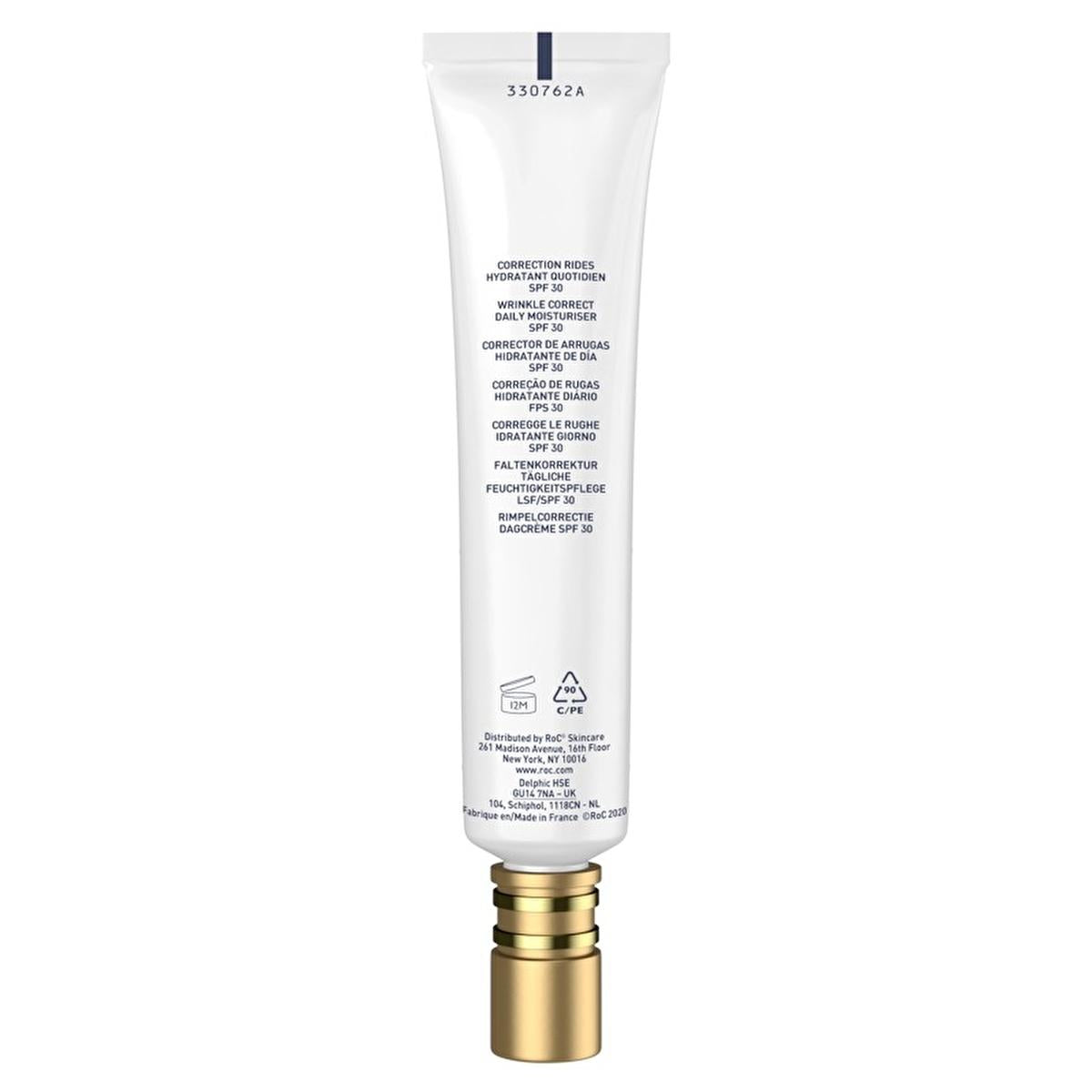 RoC Retinol Correxion: Anti-Wrinkle Day Cream SPF 30 - Reduce Wrinkles, Protect & Hydrate for Youthful Skin by Beauty Care Bag