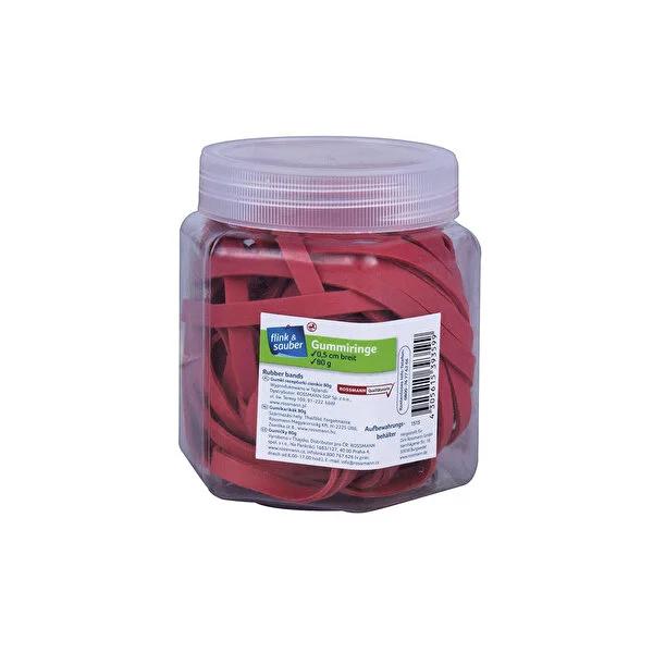 Flink & Sauber Elastic Rubber Bands - Wide 80g - Durable Organization Tools for Office & Home by Beauty Care Bag