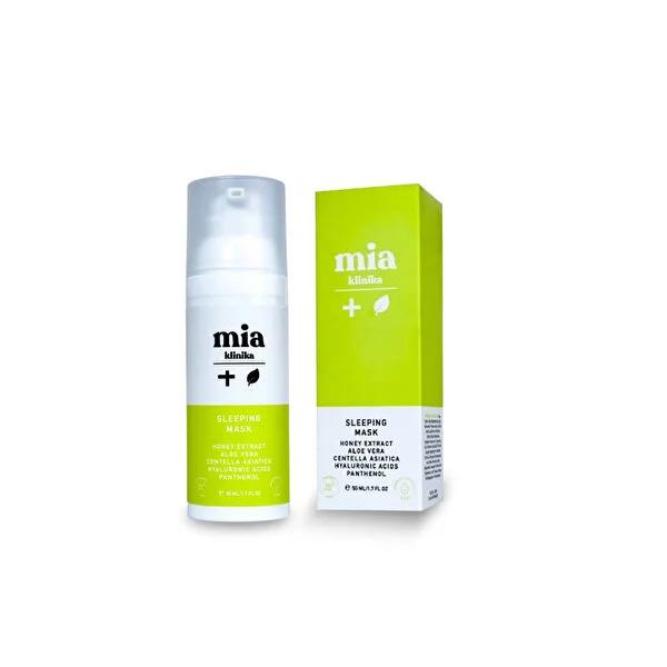 Mia Klinika Overnight Hydration: Sleeping Mask with Honey & Cica - Deep Moisturizing, Soothing & Anti-Wrinkle Face Mask for Radiant Skin by Beauty Care Bag