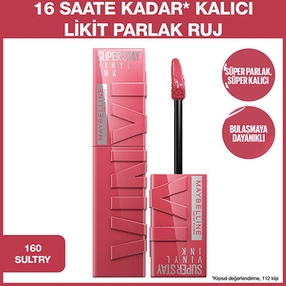 Maybelline Super Stay Vinyl Ink 160 Sultry – view 2