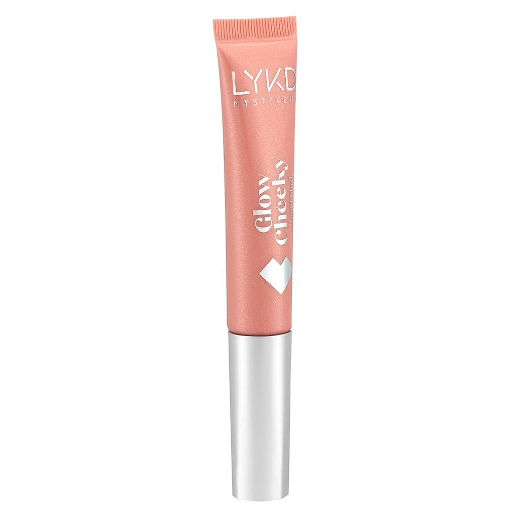 LYKD Glow Cheeky Blush Radiant Peach Powder for a Warm Glow by Beauty Care Bag