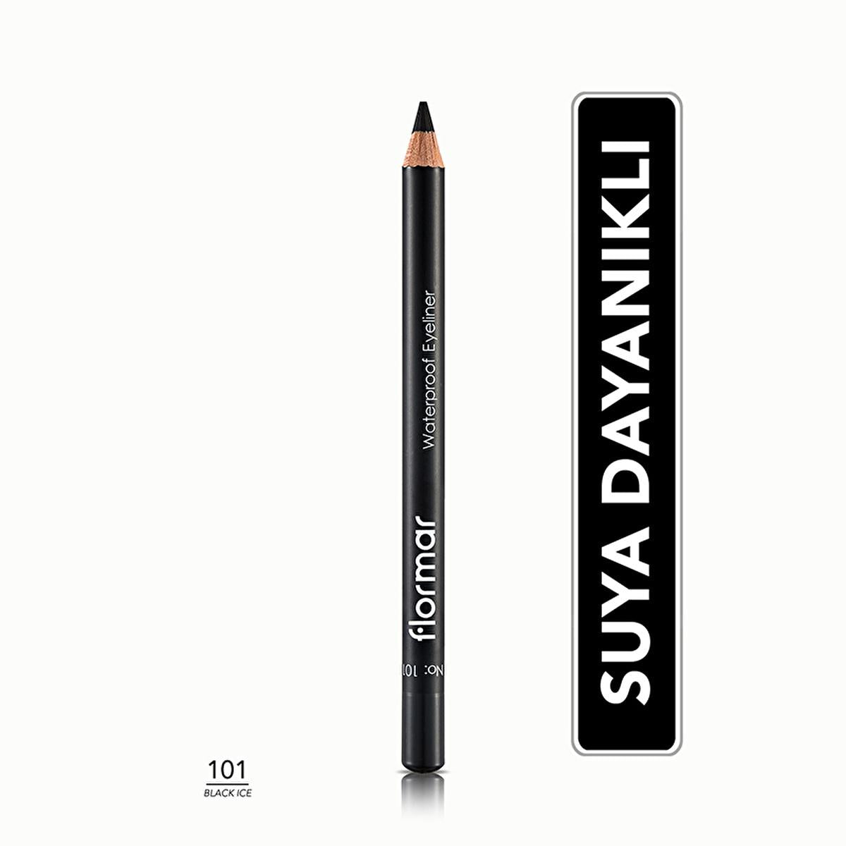 Flormar Mat Eyeliner - Waterproof & Intense Pigment, Long-Lasting Eye Makeup for Precise Look by Beauty Care Bag
