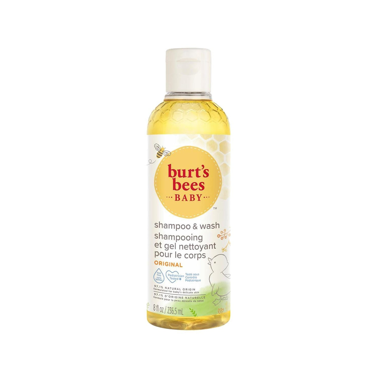 Burt's Bees Baby Shampoo and Body Wash, Natural and Gentle for Sensitive Skin, 7.95 fl oz by Beauty Care Bag