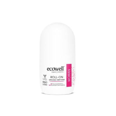 Ecowell Organic Roll-On Deodorant for Women: Aluminum, Paraben & Alcohol-Free - Natural Aloe Vera & Myrtle for Sensitive Skin by Beauty Care Bag
