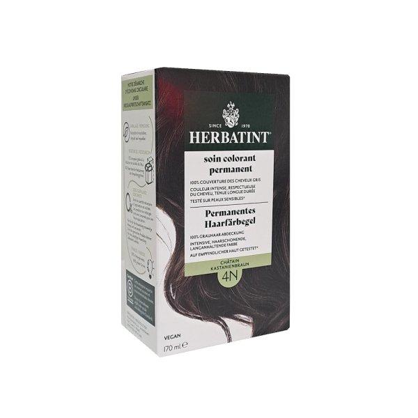 Herbatint 4N Chestnut Permanent Hair Color Gel 170 ml by Beauty Care Bag