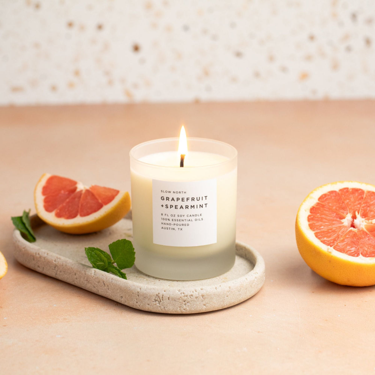 Grapefruit + Spearmint - Signature Candle by Slow North