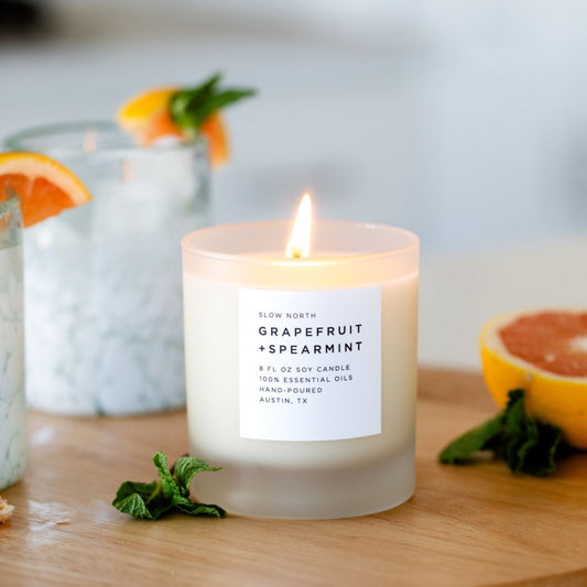 Grapefruit + Spearmint - Signature Candle by Slow North