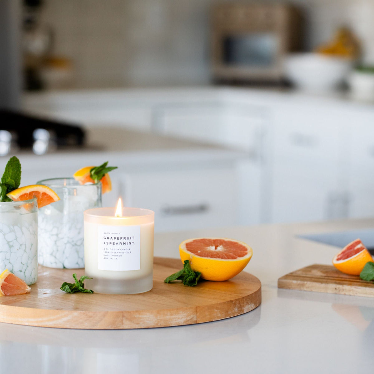 Grapefruit + Spearmint - Signature Candle by Slow North