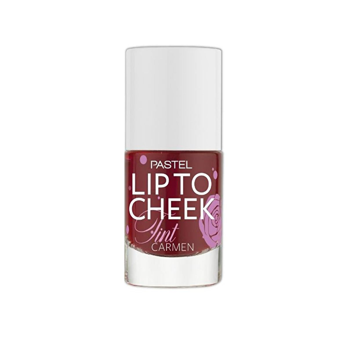 Pastel Lip To Cheek Tint Carmen: Vegan, Long-Lasting Color with Hyaluronic Acid & Raspberry Scent for a Natural, Fresh Look by Beauty Care Bag
