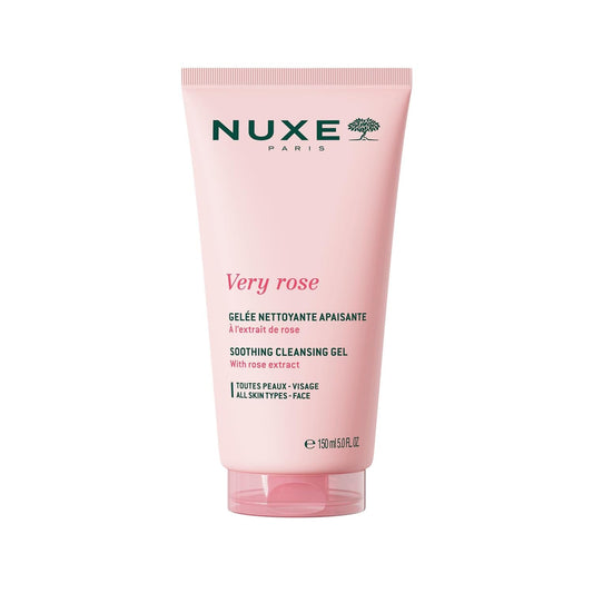 Nuxe Very Rose Soothing Face Cleansing Gel - Gentle, Calming, and Natural for Sensitive Skin by Beauty Care Bag