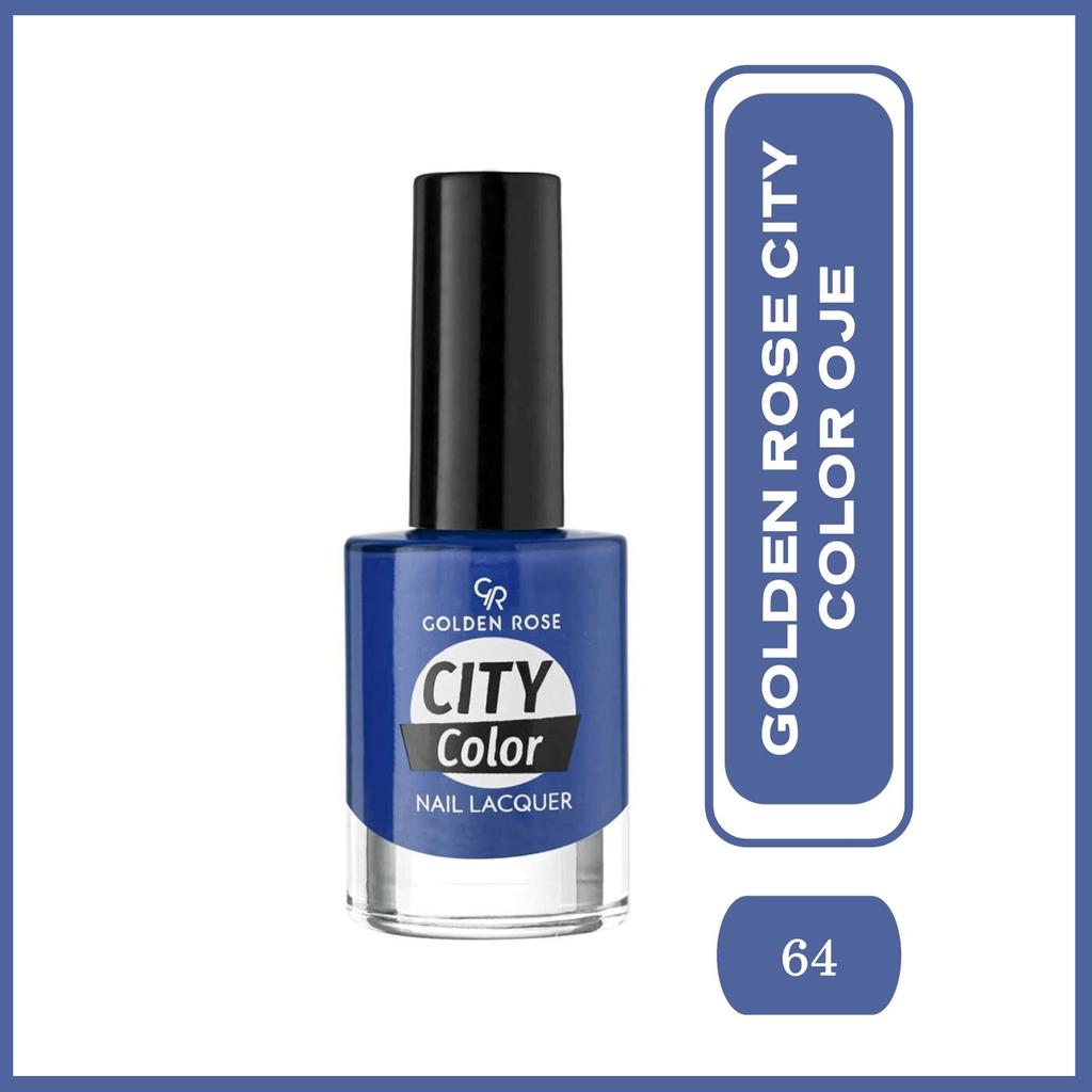 Golden Rose City Color Nail Lacquer Glossy Finish Shade 64 by Beauty Care Bag
