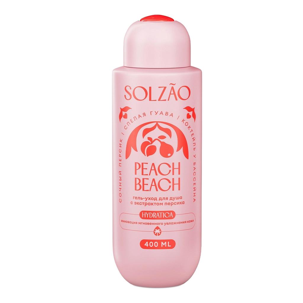Solzao Peach Beach Shower Gel for Soft Skin 400 ml by Beauty Care Bag